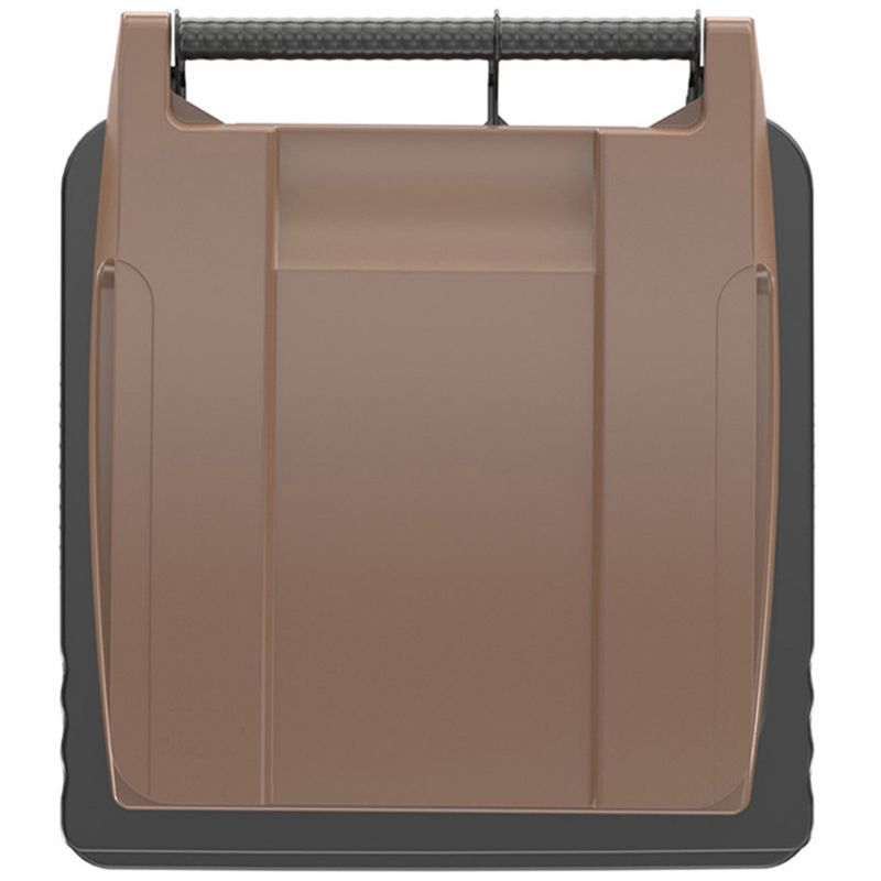 Conteneur poubelle 120 litres 2 roues SULO couvercle marron