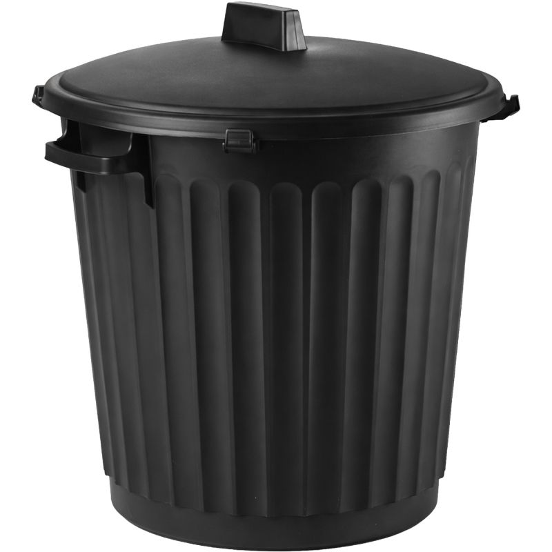 Poubelle premium ronde en plastique 80 L