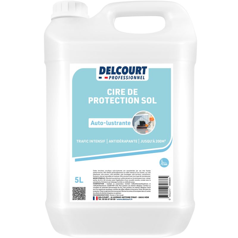 Cire de protection sol autolustrante antidérapante 5 L
