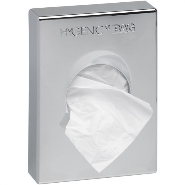 Distributeur de sachets d’hygiène féminine mural JVD chromé