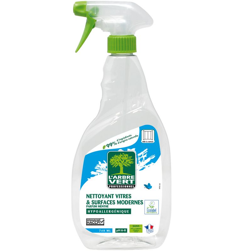 Nettoyant écologique vitres et surfaces L'Arbre Vert 740ml