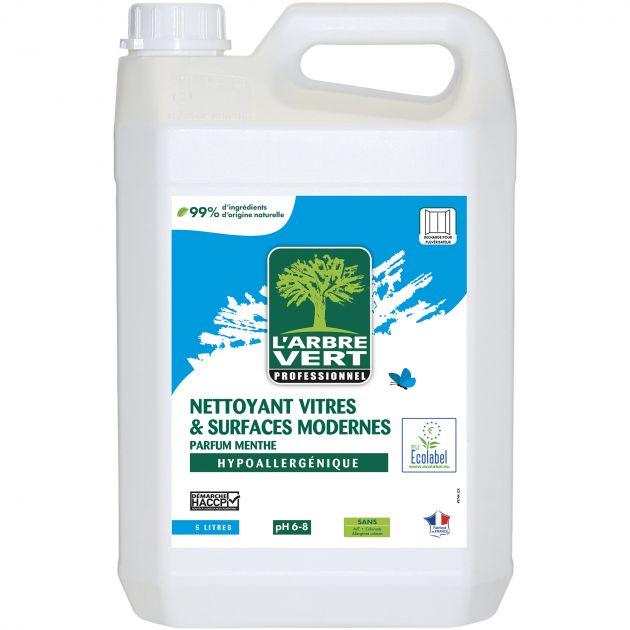 Nettoyant écologique vitres et surfaces L'Arbre Vert 5L