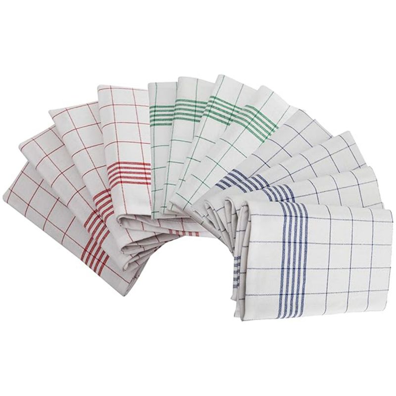 Torchons essuie-verres 100 % coton