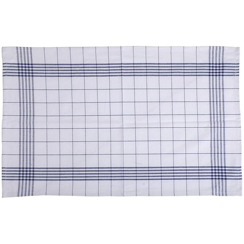 Torchons essuie-verres 100 % coton - lot assorti de 12 bleu