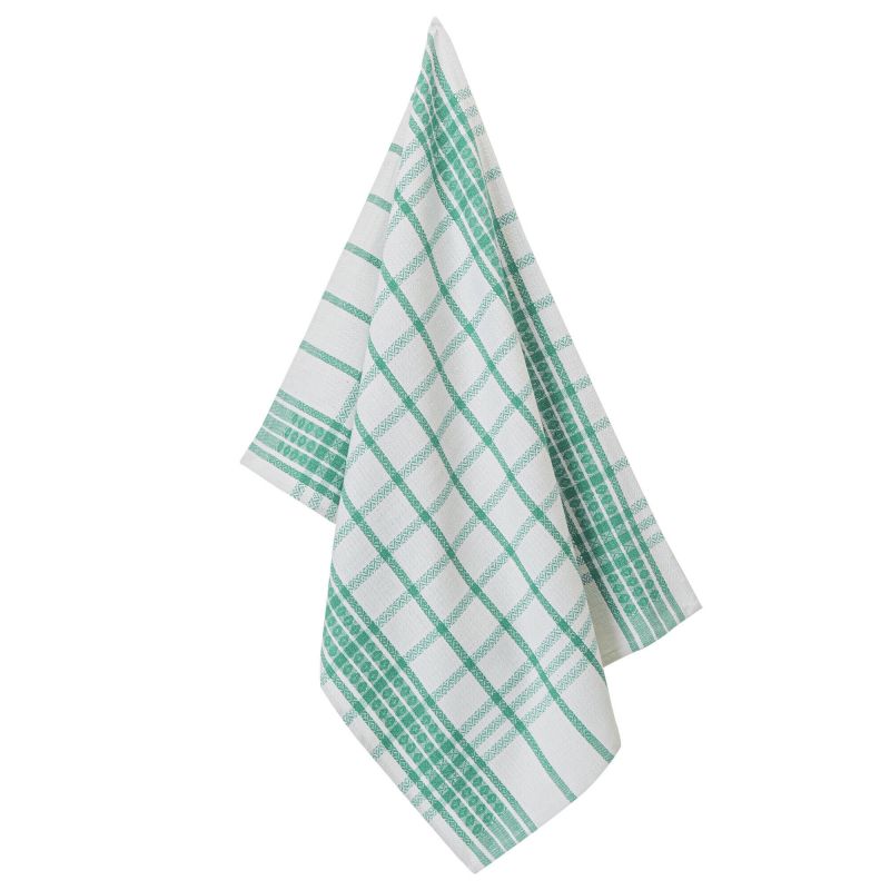 Torchons métis spécial verres - lot assorti de 12 vert