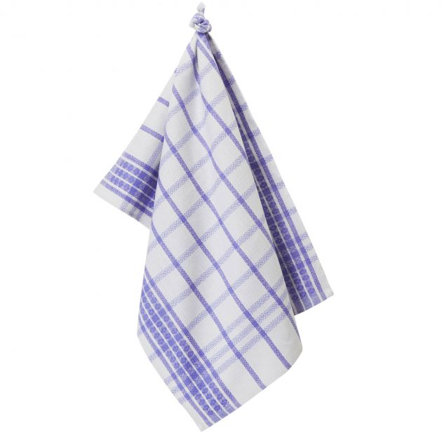 Torchons métis spécial verres - lot assorti de 12 bleu