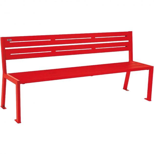Banc public acier 4 places 180 cm