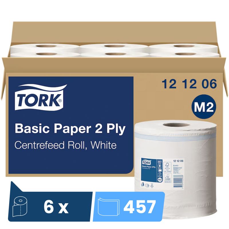 Bobine essuie main dévidage central Tork M2