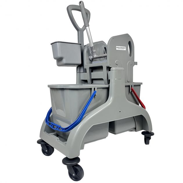 Chariot de ménage 2 seaux avec presse à mâchoires 2x18 L