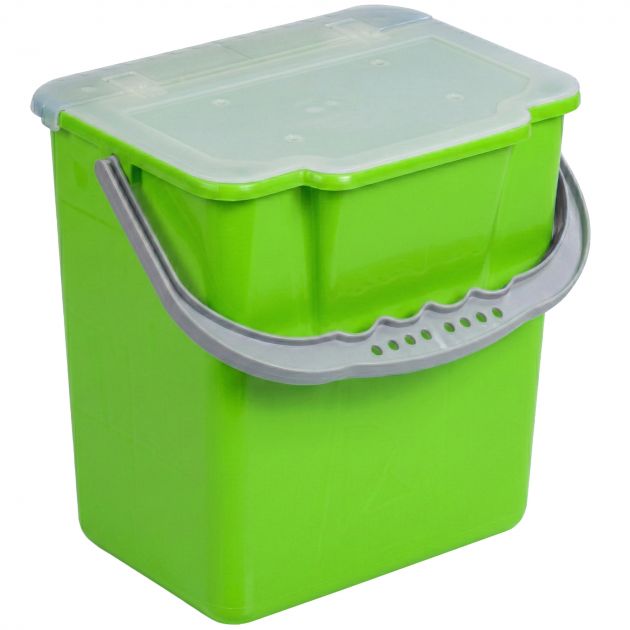 Seau avec couvercle 6 L pour chariot de ménage pré-imprégnation vert