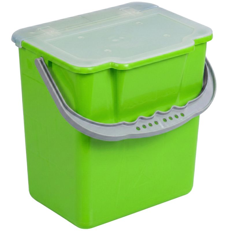 Seau avec couvercle 6 L pour chariot de ménage pré-imprégnation vert