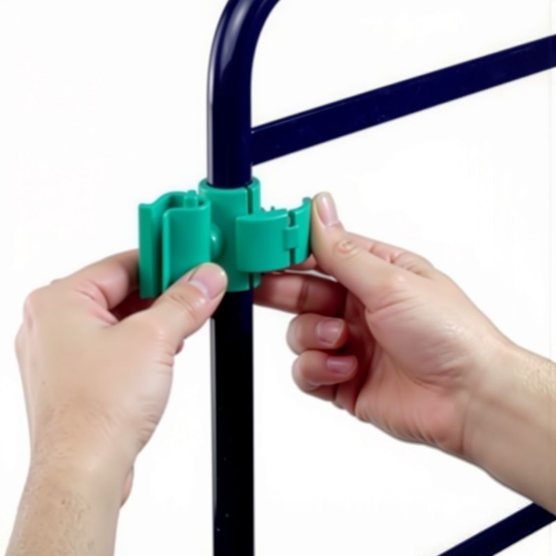 Fixe-balai orientable pour chariot de ménage polypropylène vert TTS Cleaning