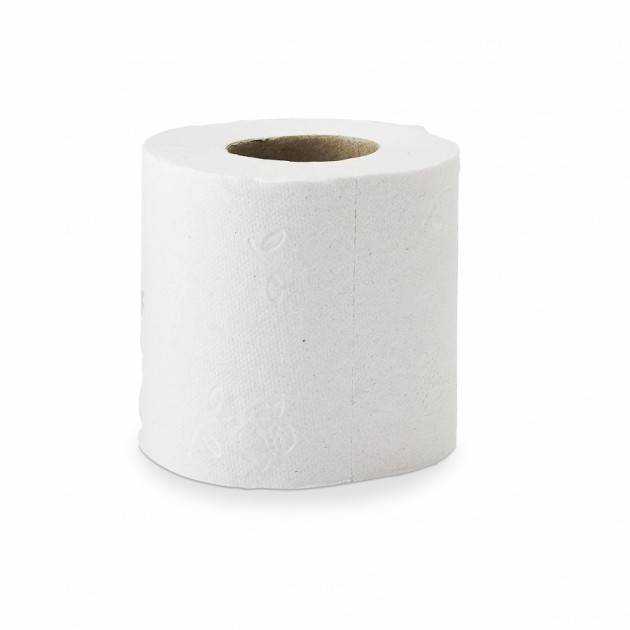 Papier toilette rouleaux blancs DELCOURT 2plis Papier toilette rouleaux blancs DELCOURT 2plis