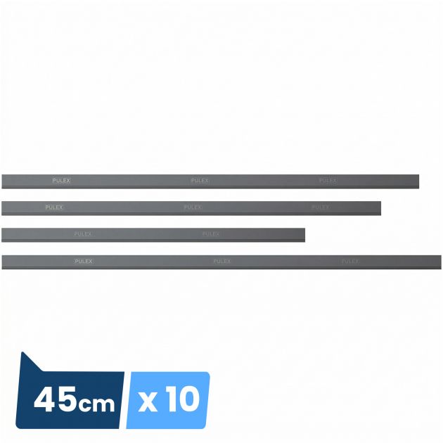 Lame en caoutchouc dur pour raclette à vitres - lot de 10 45cm