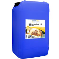 Désinfectant piscine Chlore Clear 9,6 Purissimeau 20 L