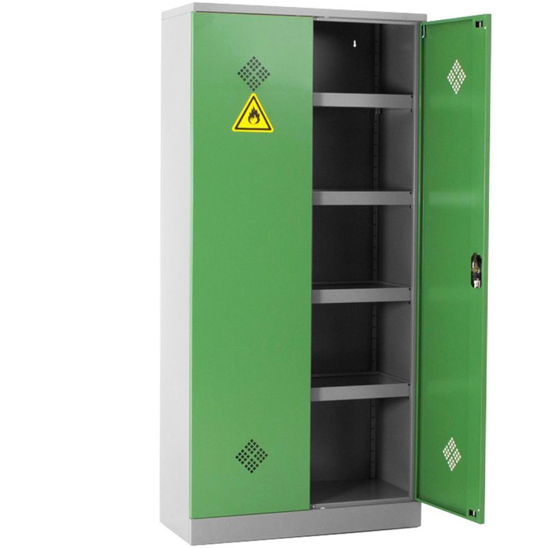 Armoire phytosanitaire 2 portes ouverte
