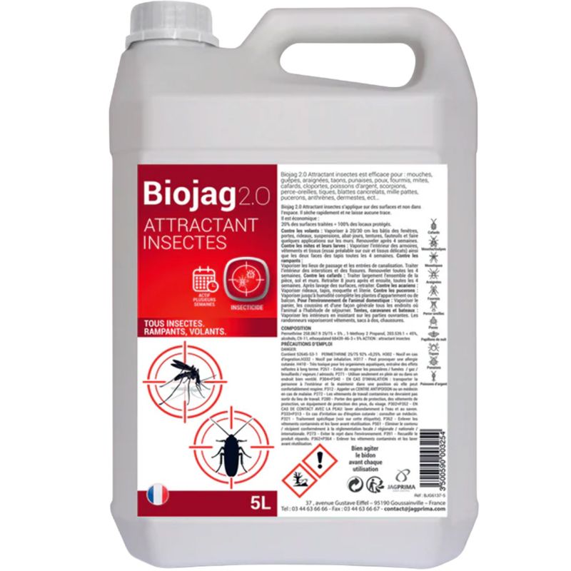 Attractant insectes volants et rampants 5L