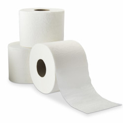 Papier toilette blanc compact DELCOURT 30rlx