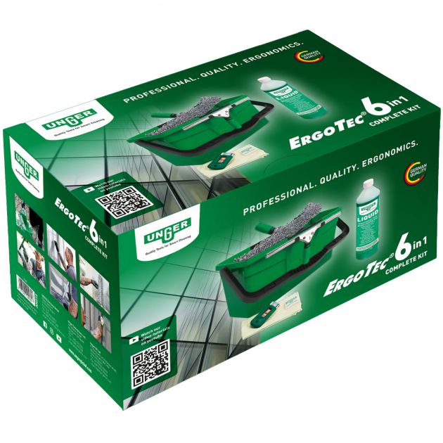 Kit laveur de vitres 6 en 1 ErgoTec