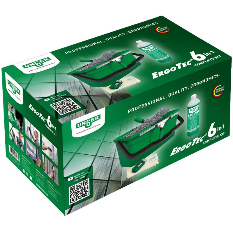 Kit laveur de vitres 6 en 1 ErgoTec