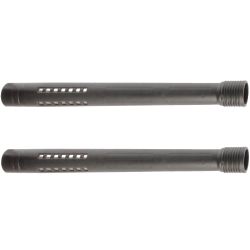 Tube d'aspirateur droit en alu plastifié noir Ø35mm