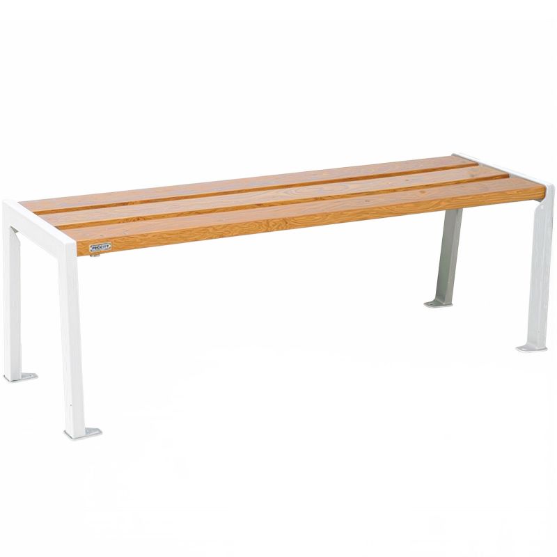 Banquette Procity Silaos chêne clair 120 cm blanc
