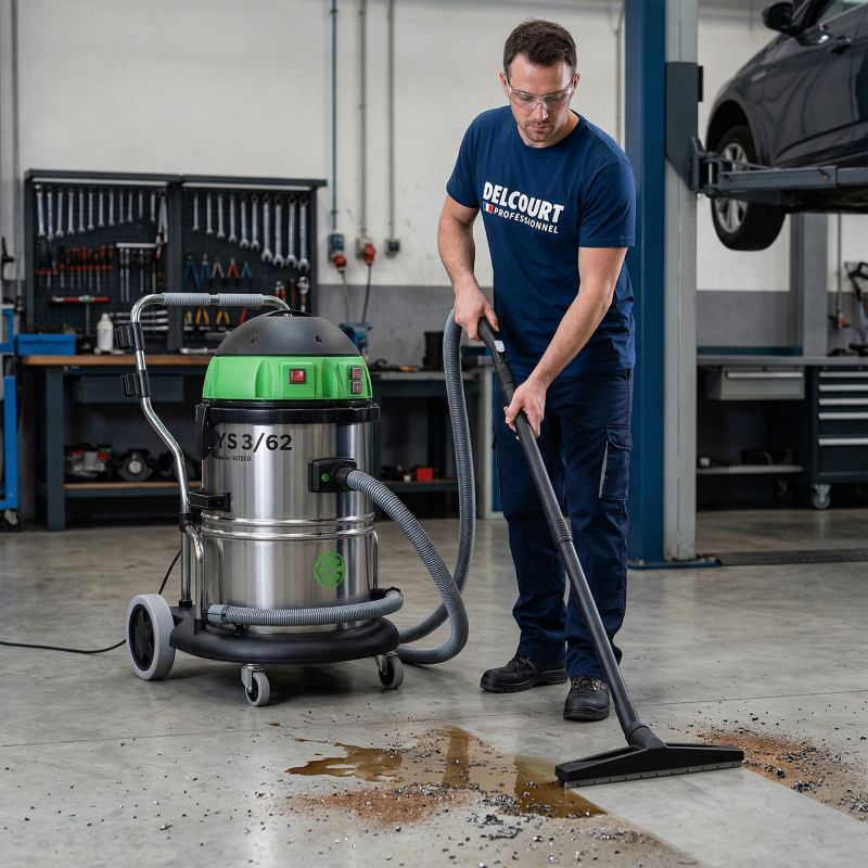 Aspirateur eau et poussière cuve inox 62 L YS 3/62 ICA