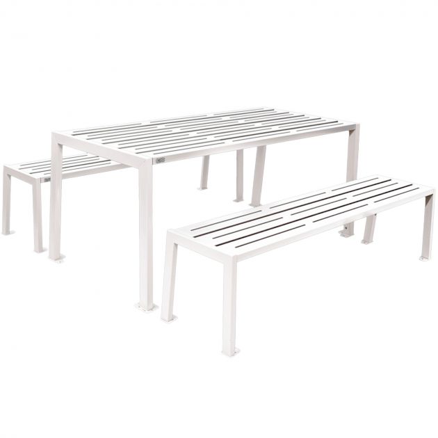 Table de pique nique en acier 8 places