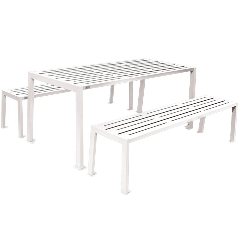 Table de pique nique en acier 8 places