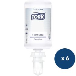 6 recharges savon mousse extra doux premium 1L Tork S4