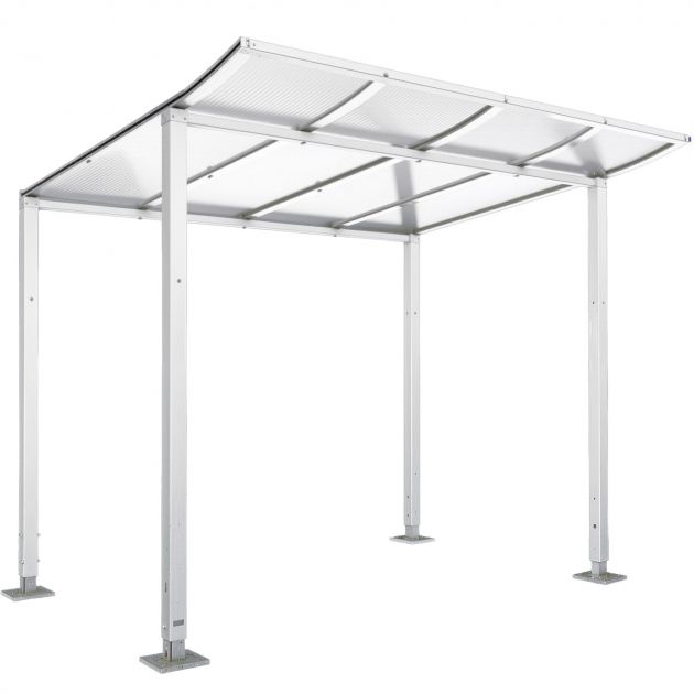 Abri vélos Modulo 2000 mm sans bardage blanc