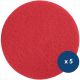 Pad monobrosse lustrage rouge x5