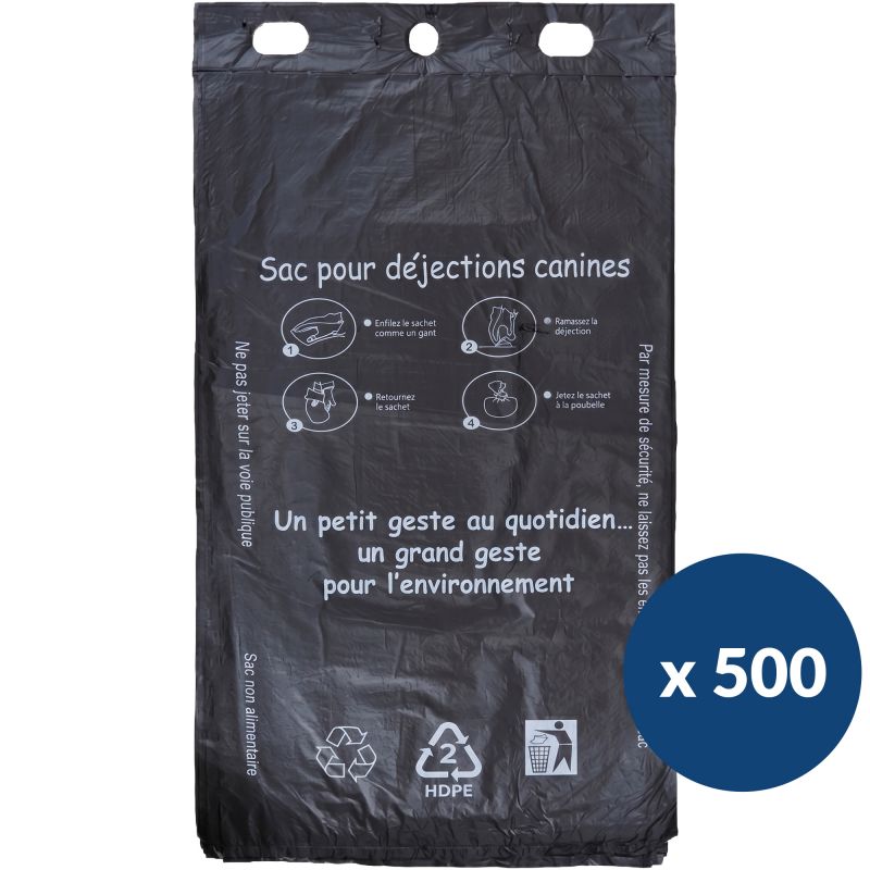 Sachet plastique d'hygiène canine 2,5 L - carton de 500