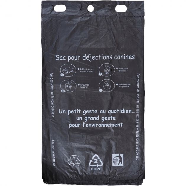 Sachet plastique d'hygiène canine 2,5 L - carton de 500