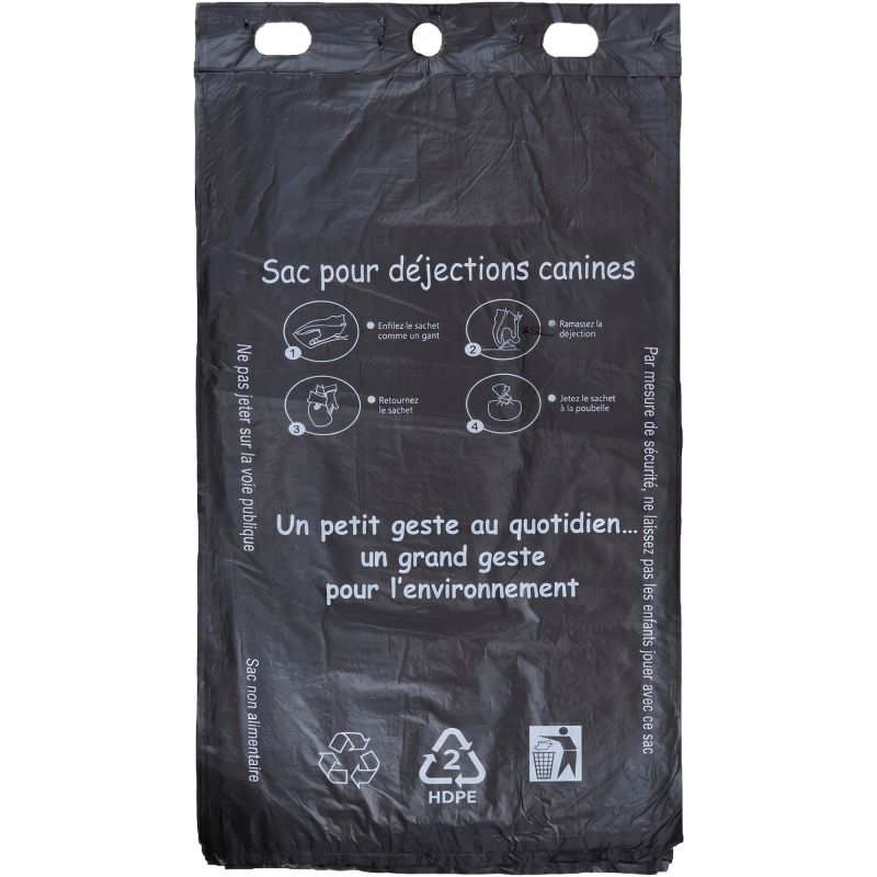 Sachet plastique d'hygiène canine 2,5 L - carton de 500