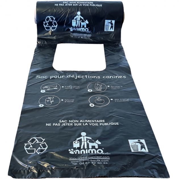 Sac déjection canine x2000 rouleaux