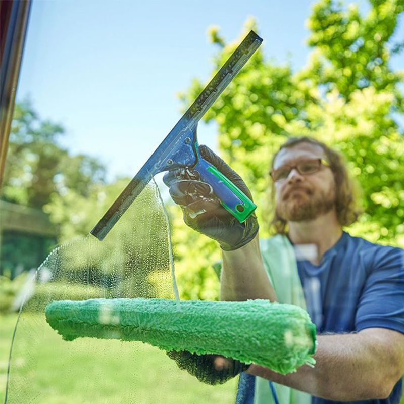 Kit laveur de vitres Green Label raclette et mouilleur