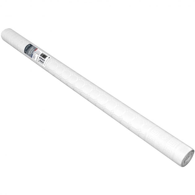Nappe en papier damassé blanc 1,18 x 