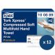 Essuie main papier plié Tork Xpress Compressed Soft H2 Premium - 2040 feuilles