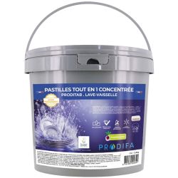 Pastilles détergentes lave-vaisselle tricouches tout-en-un Ecolabel parfum citron - seau de 150
