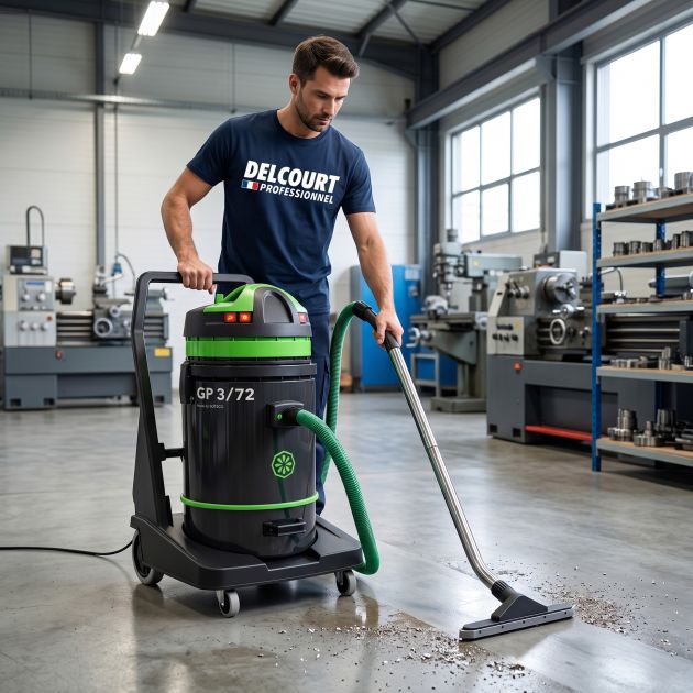 Aspirateur professionnel eau et poussière atelier et industrie GP 3/72 ICA