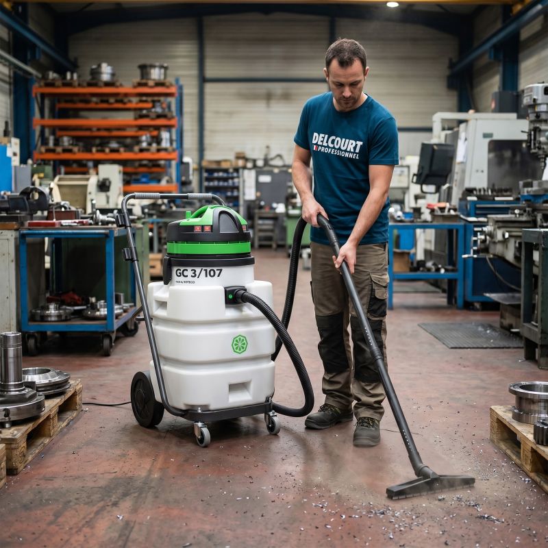 Aspirateur professionnel industrie lourde eau et poussière GC 3/107 ICA