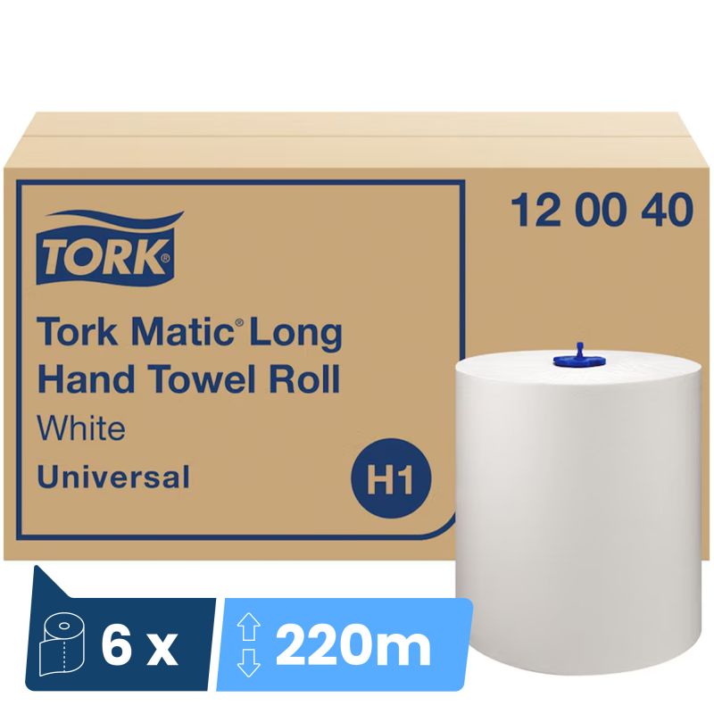 Rouleau essuie main 220 m Tork H1 x 6