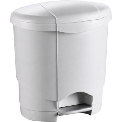 Poubelle de sanitaires à pédale en plastique 4L