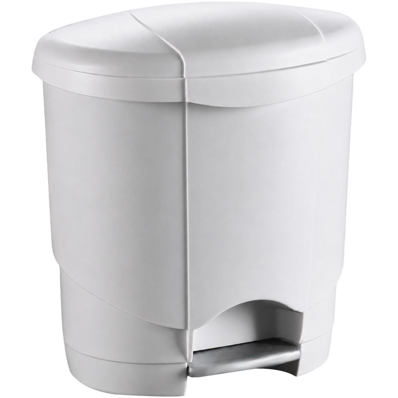 Poubelle de sanitaires à pédale en plastique 4L
