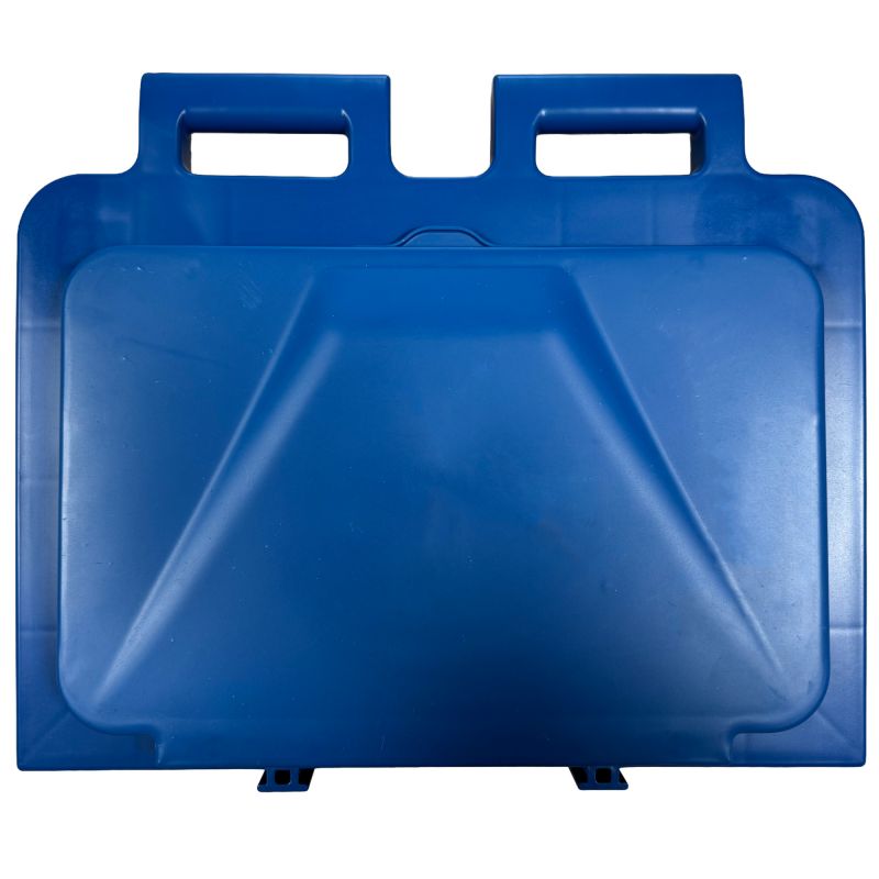 Couvercle poubelle bleu
