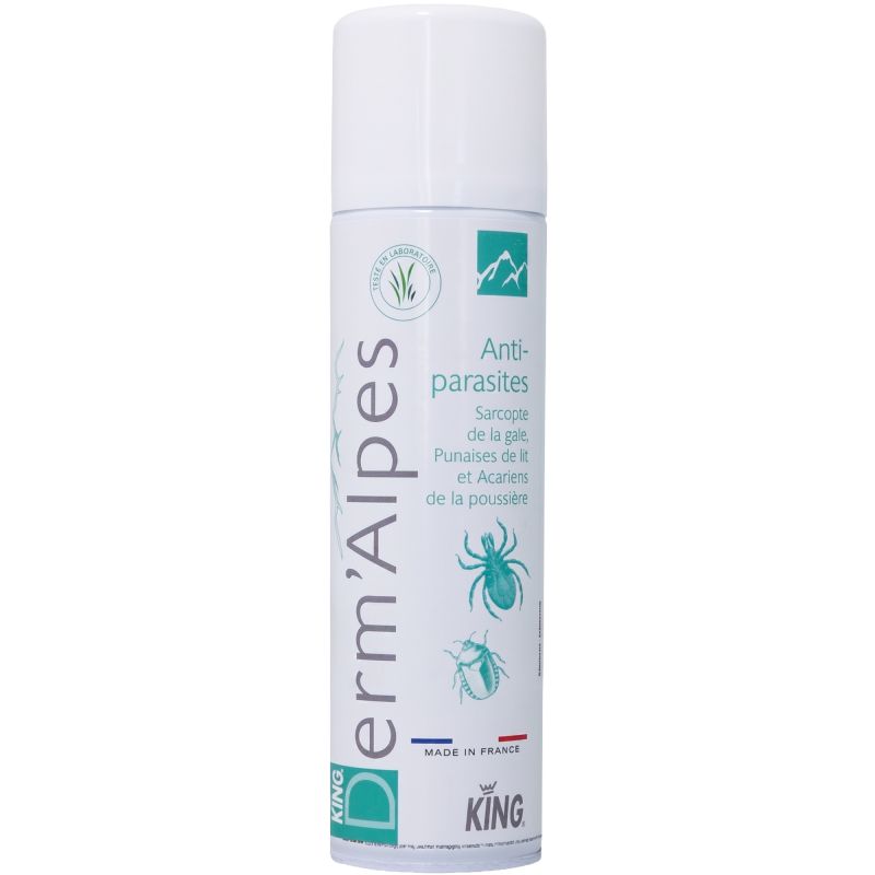 Insecticide acaricide aérosol 250 ml Anti parasites King