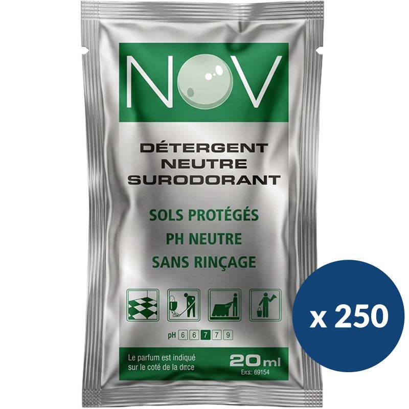 Détergent surodorant neutre - lot de 250 doses