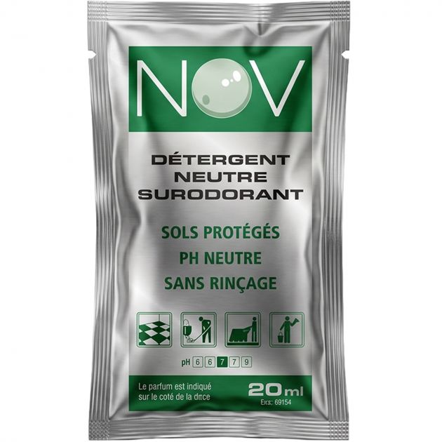 Détergent surodorant neutre - lot de 250 doses