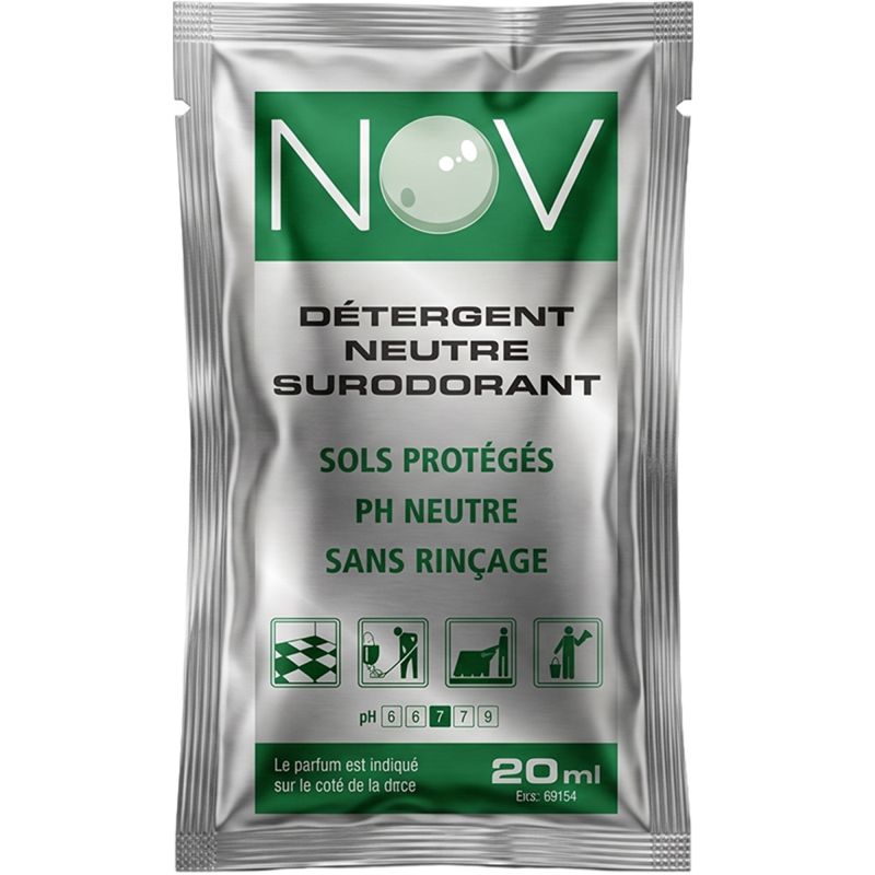Détergent surodorant neutre - lot de 250 doses